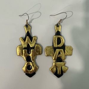 New Orleans Saints earrings